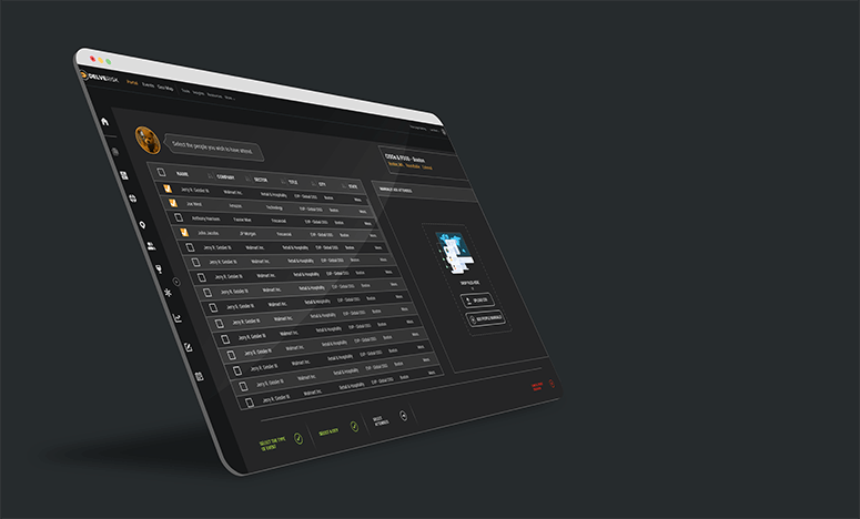 Web browser showing off the audience selection from Field Marketing Enablement™ module.